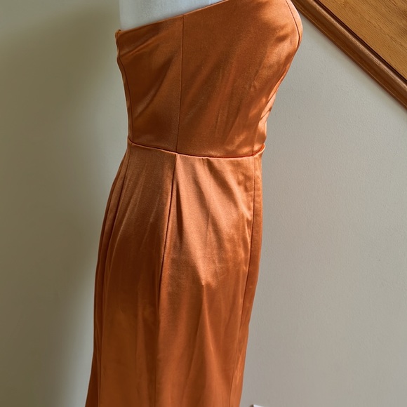 Bridal Babes Bridesmaid Dress Size 8 Copper New With Tags - Picture 14 of 16